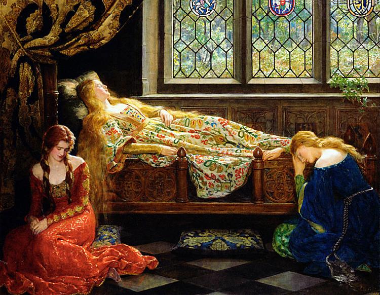 John Maler Collier The sleeping beauty